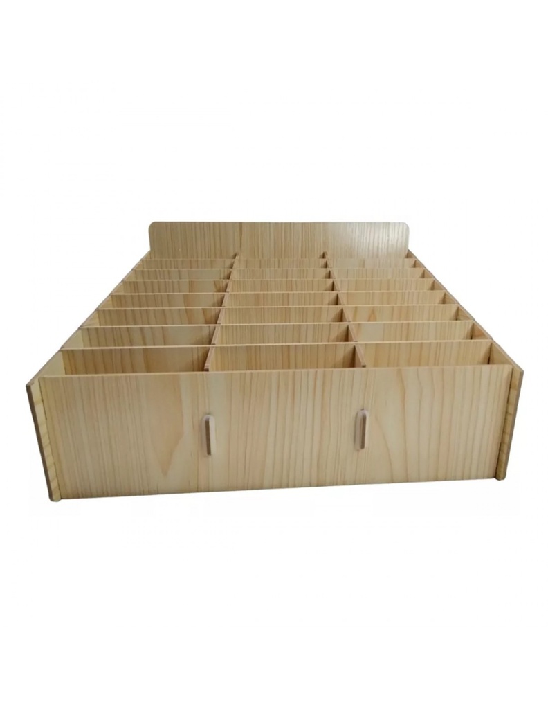 Organizador de equipos 24 Madera ec19059