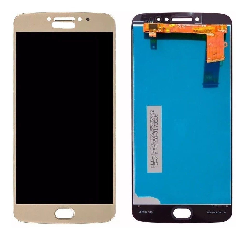 MODULO MOTOROLA MOTO E4 PLUS C/M ORI DE EQUIPO DORADO