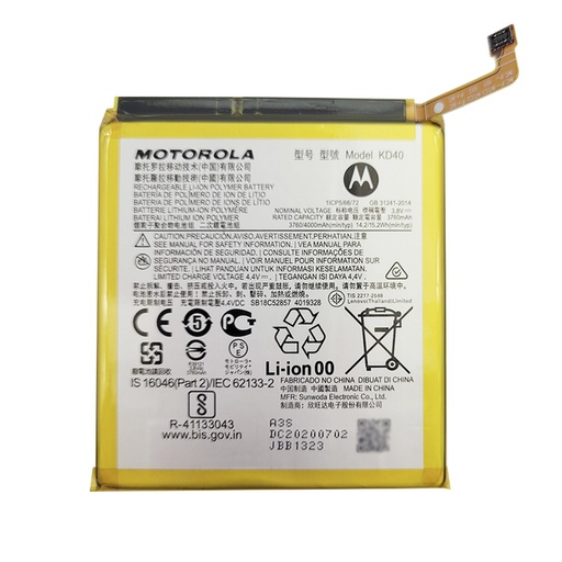 [g8 plus] BATERIA MOTO G8 PLUS G8 + ORIGINAL (KD40) 