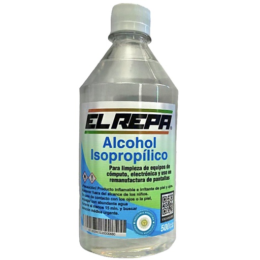 Alcohol isopropilico x500cc ELREPA  