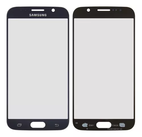 VIDRIO GLASS SIN OCA SAMSUNG S6 NEGRO